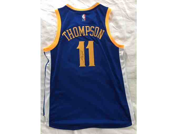 Klay Thompson Golden State Warriors Autographed Blue Adidas Swingman Jersey