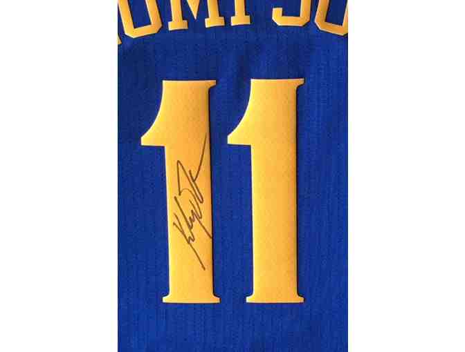 Klay Thompson Golden State Warriors Autographed Blue Adidas Swingman Jersey