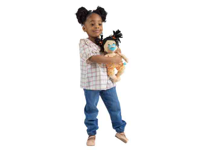 Manhattan Toy: Love, Stella Baby Dolls - Light Beige Doll with Black Pigtails