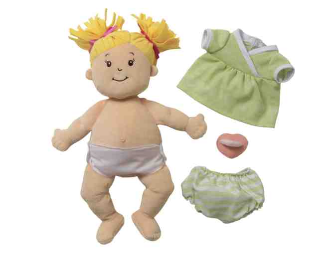 Manhattan Toy: Love, Stella Baby Dolls - Peach Doll with Blonde Pigtails
