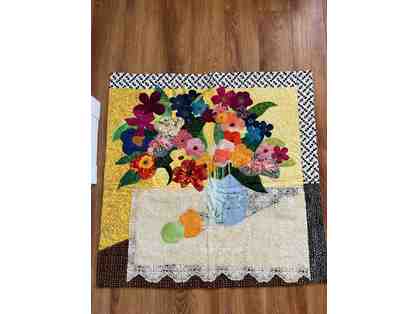 Art Quilt: Summer Bouquet - by Kathie Cook