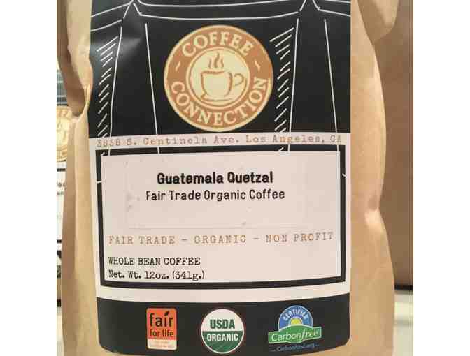 Coffee Connection - $20 Gift Card+Fair Trade/Organic Whole Bean Coffee (Guatemala Quetzal)