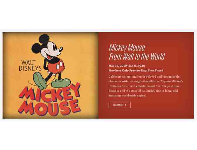 Walt Disney Family Museum - Four (4) Admission Tickets