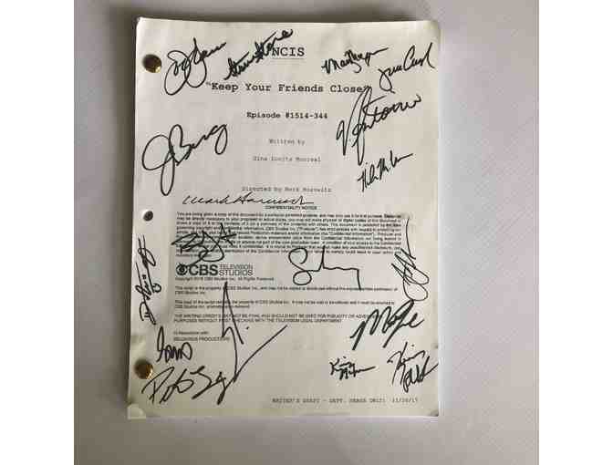 NCIS Script Signed by Entire Cast Plus SWAG