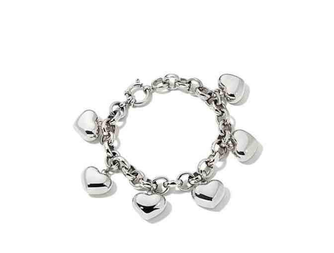 Stainless Steel Charm Heart Charm Bracelet