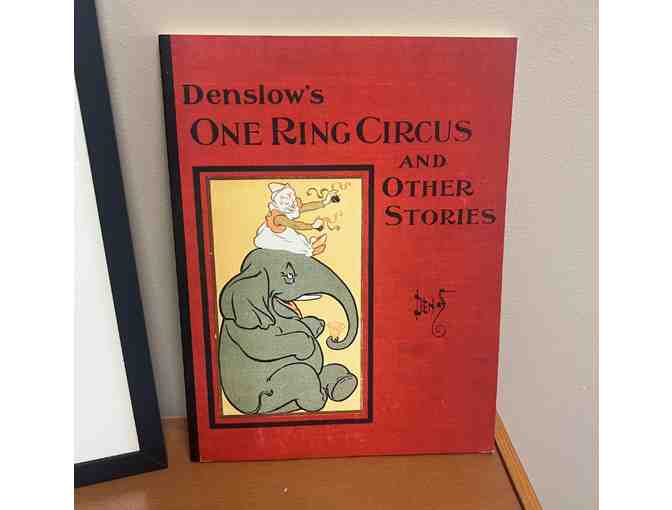Framed W. W. Denslow Illustration and One Ring Circus Book