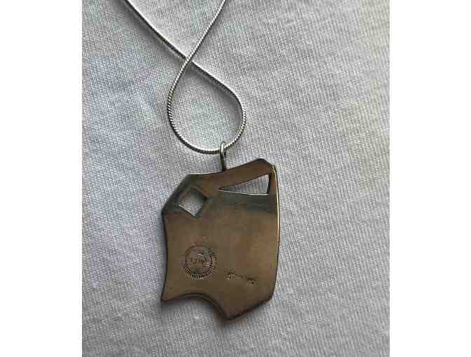 Native American Sterling Deer Pendant Necklace
