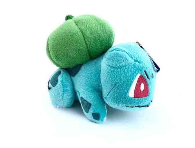 Autographed Pokemon Bulbasaur Plush and trading card