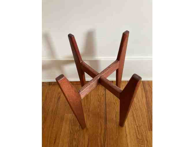 Handcrafted Mid-Century Modern Plant Stand
