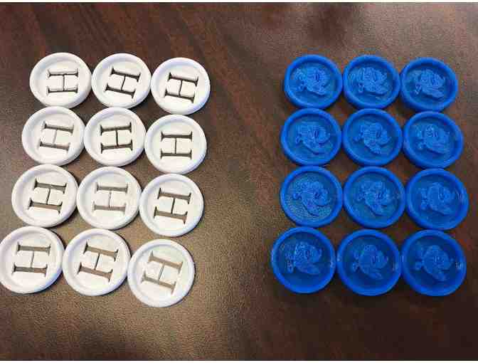 3D Printed Chess Set and Checkers with Laser Engraved Board