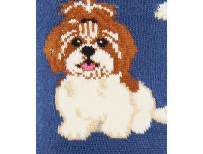 Shih Tzu Blue Socks - Adult