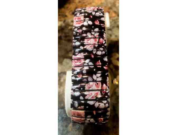 Black Rose Stretch Band Watch