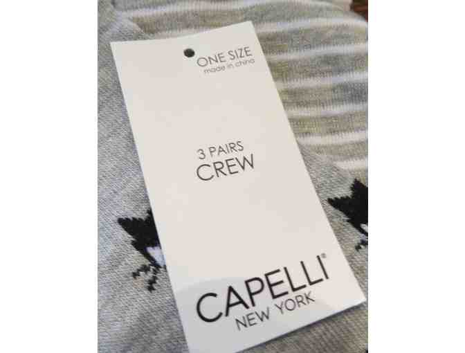 Three pairs of cat socks