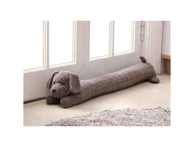 Brandon the Plaid Dog Draft Stopper