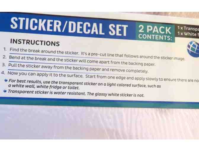 Cute 3-D Maltese Decal Set