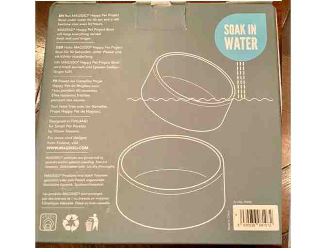 Paikka Cooling Ceramic Water and slow feed Food Bowlsfor your Pet Set of 2