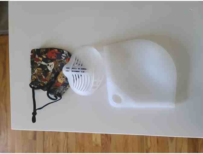 Dog non medical mask, 2 storage cases and filters