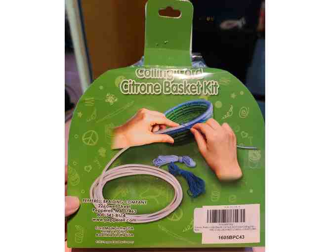 Citrine Cord Basket Kit - Age 8 and up DIY craft