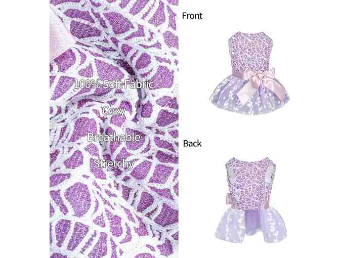 CuteBone Furbaby Lace Party Dress with Tutu Skirt size M - Photo 2