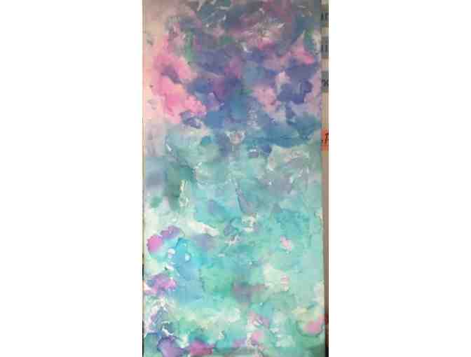 4th Grade Artwork:  Blooming Hortensia!