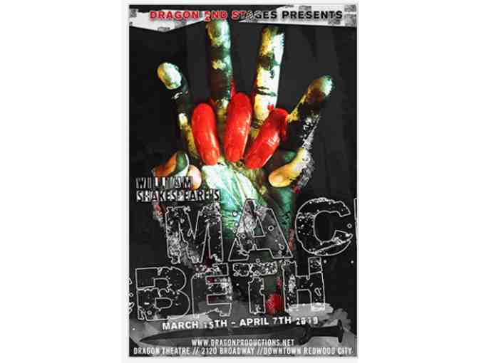 Tickets for 2 for Macbeth at the Dragon Theatre