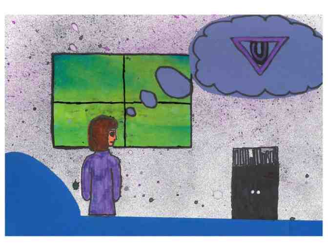 Book by 10th grade about a superhero:  'Violet'