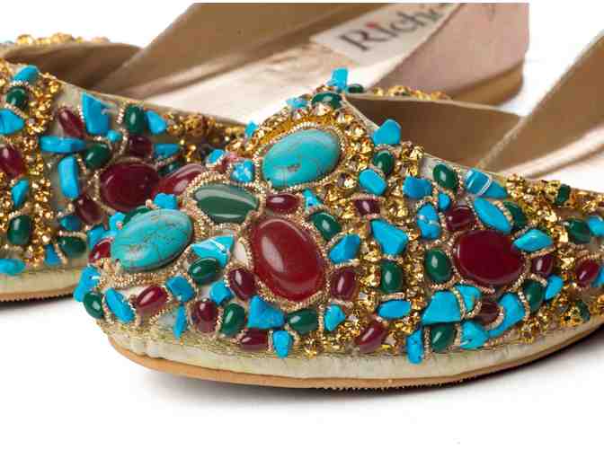 Luxury Footwear: Gem - Fuerza Flats, Size 7
