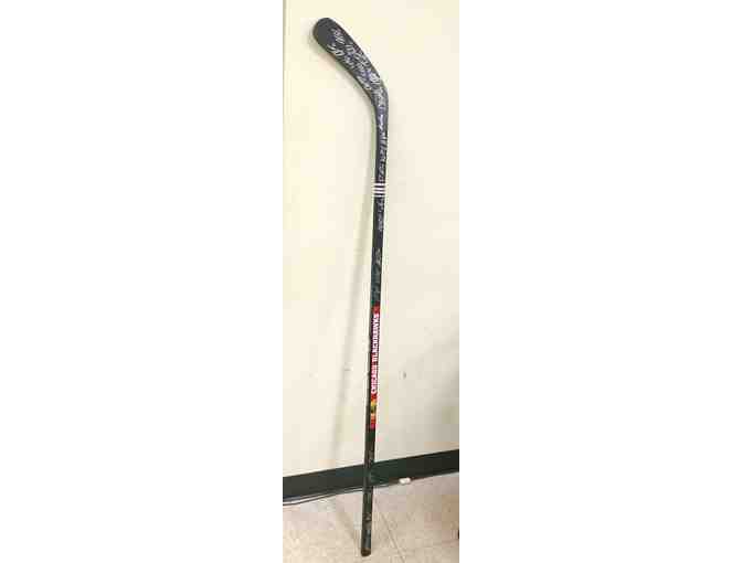 Blackhawks Hockey Stick Autographed by the 2018/19 Blackhawks and Erik Gustafsson Photo