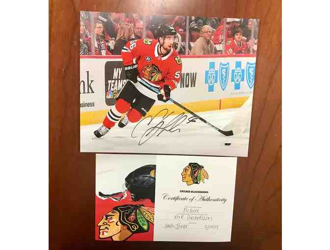 Blackhawks Hockey Stick Autographed by the 2018/19 Blackhawks and Erik Gustafsson Photo