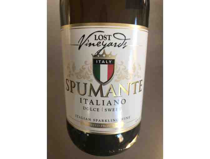 Bottle of Cuvaison and Spumante donated by the Captain Lord Mansion