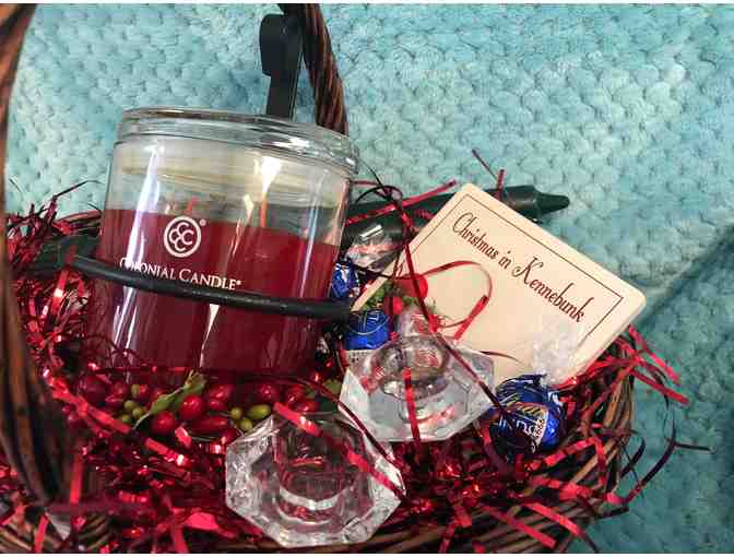 Christmas in Kennebunk Gift Basket donated by Mail-It Unlimited