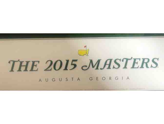 Signed Corey Conners - 2015 Augusta Poster