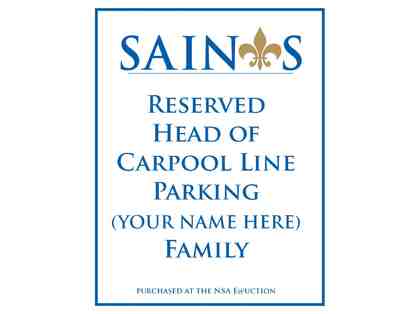 Head of the Morning and Afternoon Carpool Line Main Campus