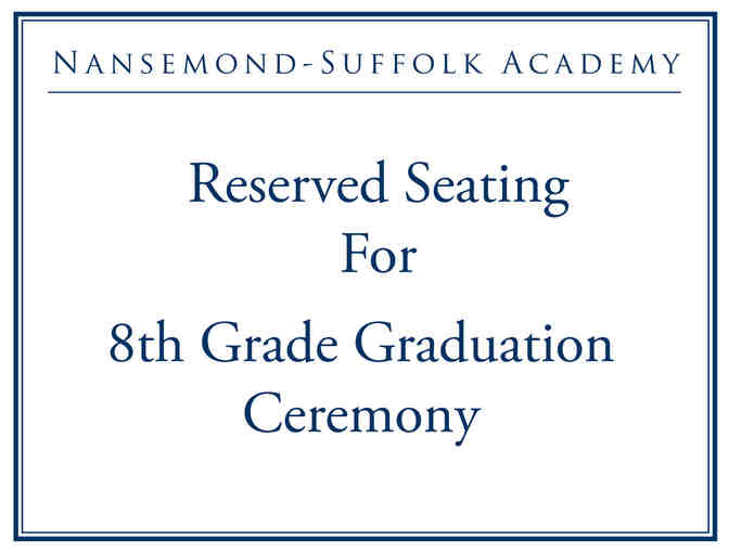 NSA 8th Grade Graduation Seats - Photo 1