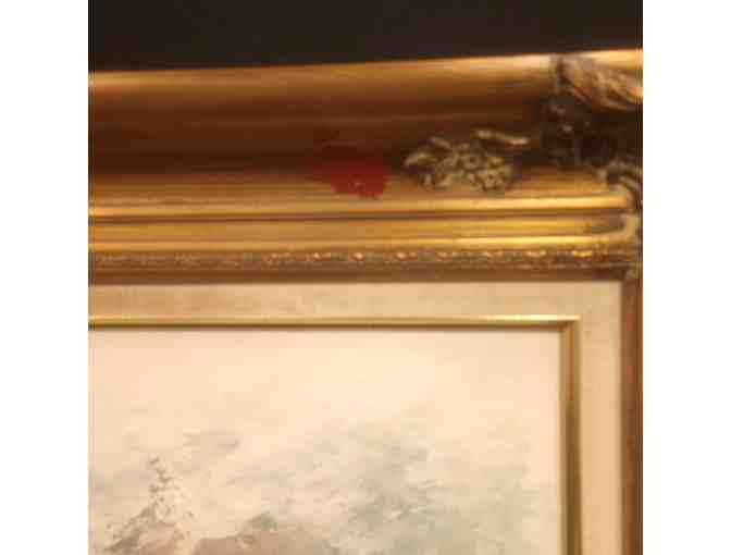 Street Market; Large framed canvas