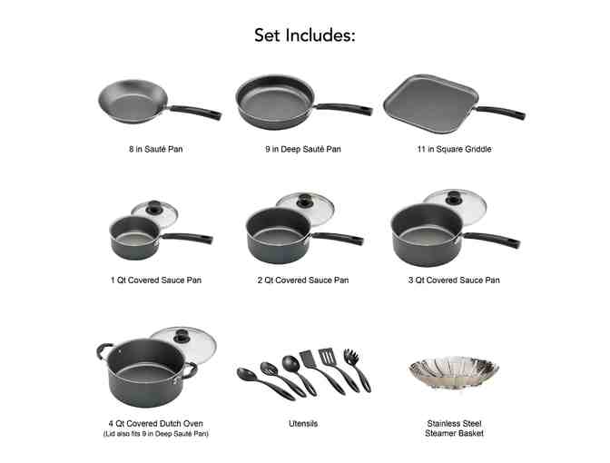 18 Piece Pots & Pans set