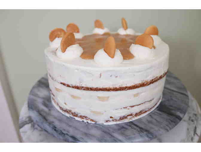 Four-Layer, One-Tier Cake and Signed Copy of The Truly Sweet Baking Book by Lynne Scharf