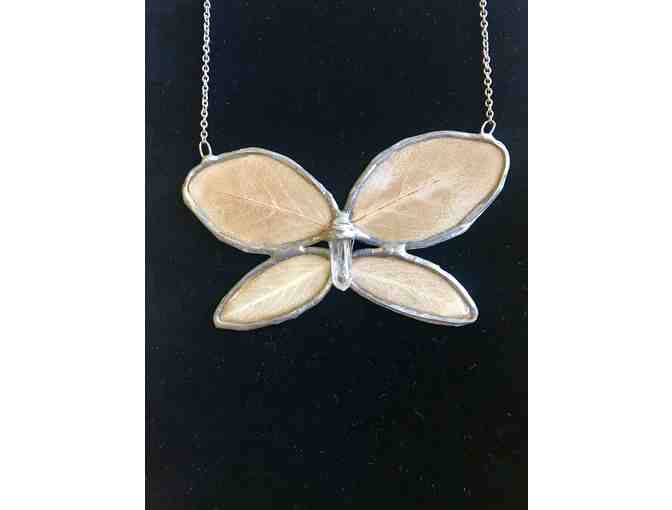 Sage Leaves & Quartz Fairy Necklace by Myriad Mirage, GMWS Fall Fair Vendor