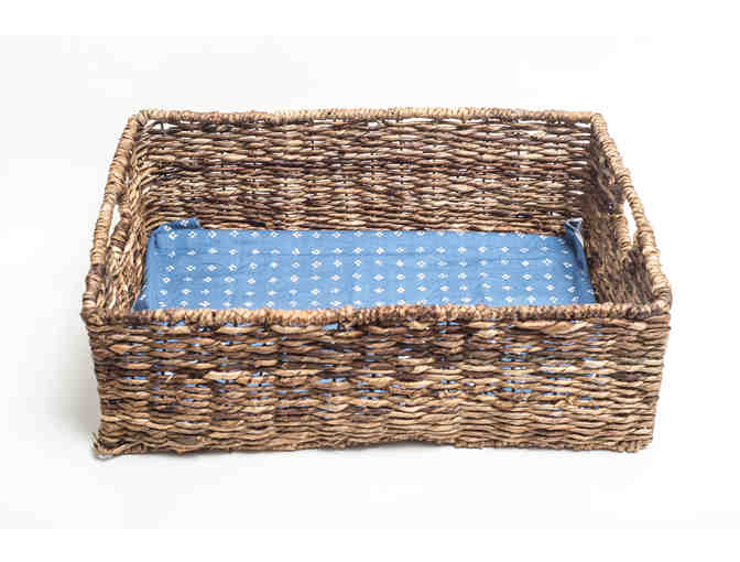 Handknit and Sewn Basket of Kitties by GMWS Parent Handwork