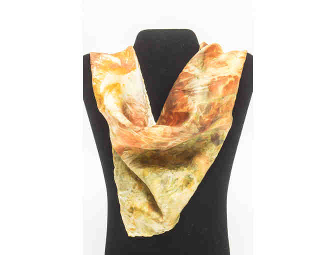 Plant Dyed Silk Scarf #1 by GMWS Parent Handwork