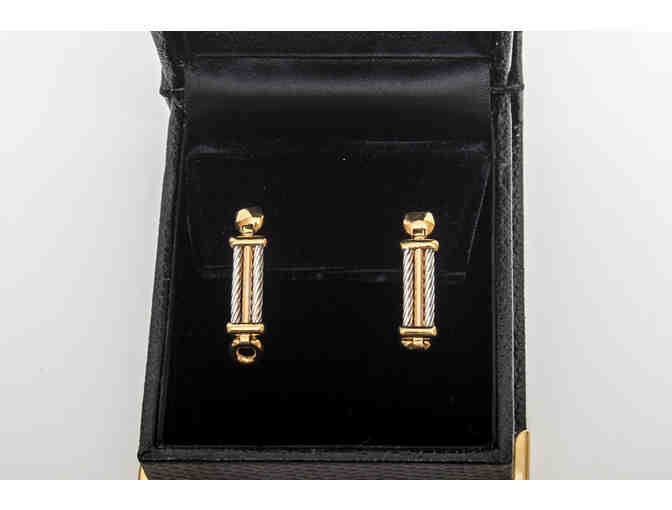 White & Yellow 14 ct. Gold Earring and Bracelet Set