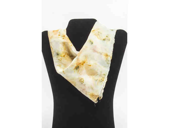 Plant Dyed Silk Scarf #2 by GMWS Parent Handwork