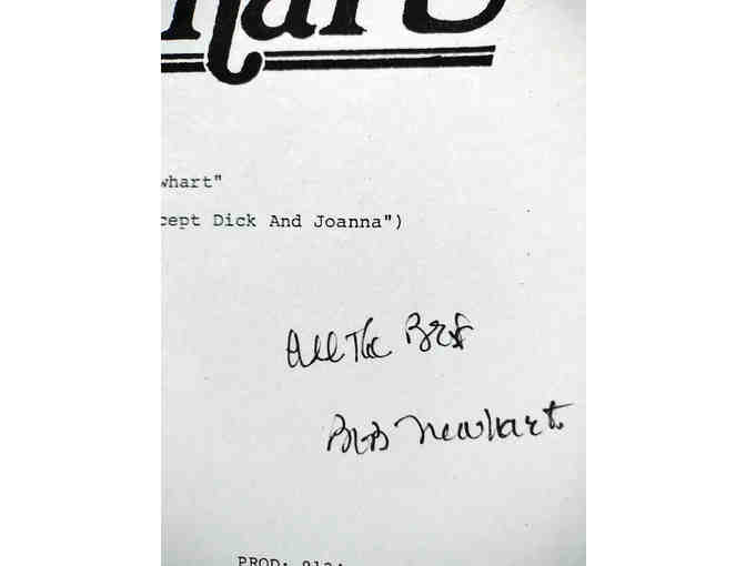 Autographed Bob Newhart Script