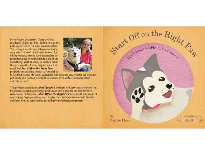 'Don't Judge a Book by its Cover' set of 2 autographed Children's Books