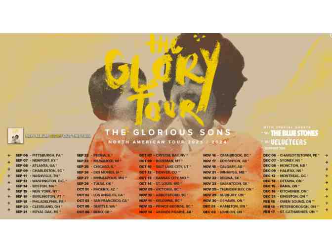 2 Tickets to The Glorious Sons at First Ontario Centre