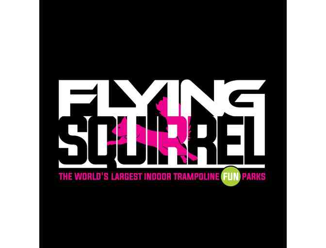 Date Night: 2x Adult Flying Squirrel Trampoline Park Passes, Wine & $25 VISA