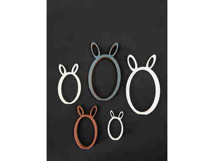 5 Oval Bunny Decorations