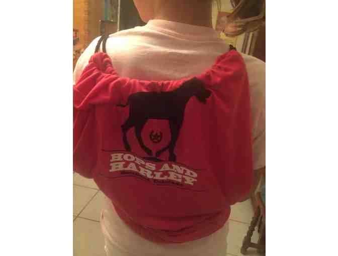 Handmade Hops & Harley T-shirt Bag