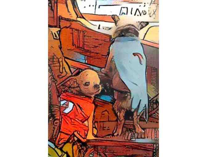 Harley & Teddy (set of 8) Greeting Cards 5x7