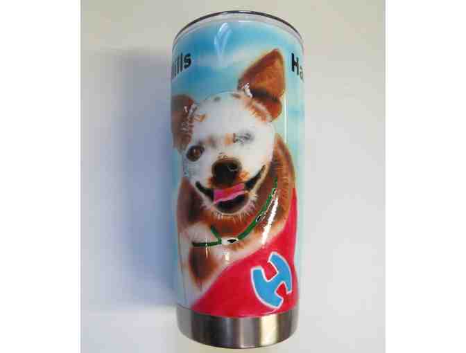 Airbrushed Stainless Steel Tumbler - Harley & Teddy
